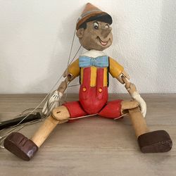 1950’s Vintage Carved Wood Pinochio Marionette