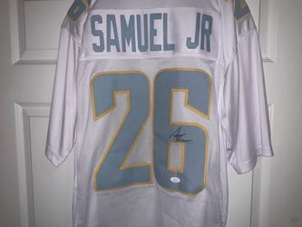 Asante Samuel #26 LA Chargers Autographed SIGNED JERSEY JSN Hologram WITNESS Certificate of Authenticity