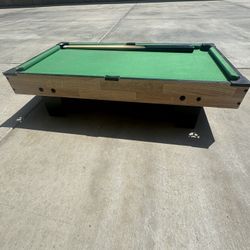 Mini Pool Table with Sticks & Balls – $15 OBO