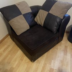 Corner Chair And Pillows