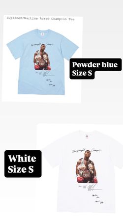 Supreme FW26’ week 9 Supreme/Martine Rose Champion Tee White, Powder Blue Size S