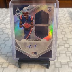 New England Patriots Tyquan Thornton 2022 Phoenix Patch Auto
