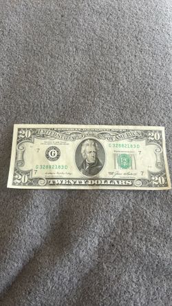 1985 $20 dollar bill