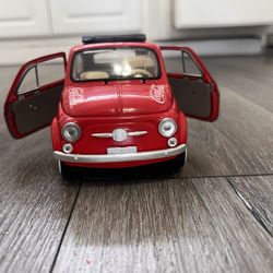 Solido 1/18 Scale  - 1965 Fiat 500 Coca-Cola 