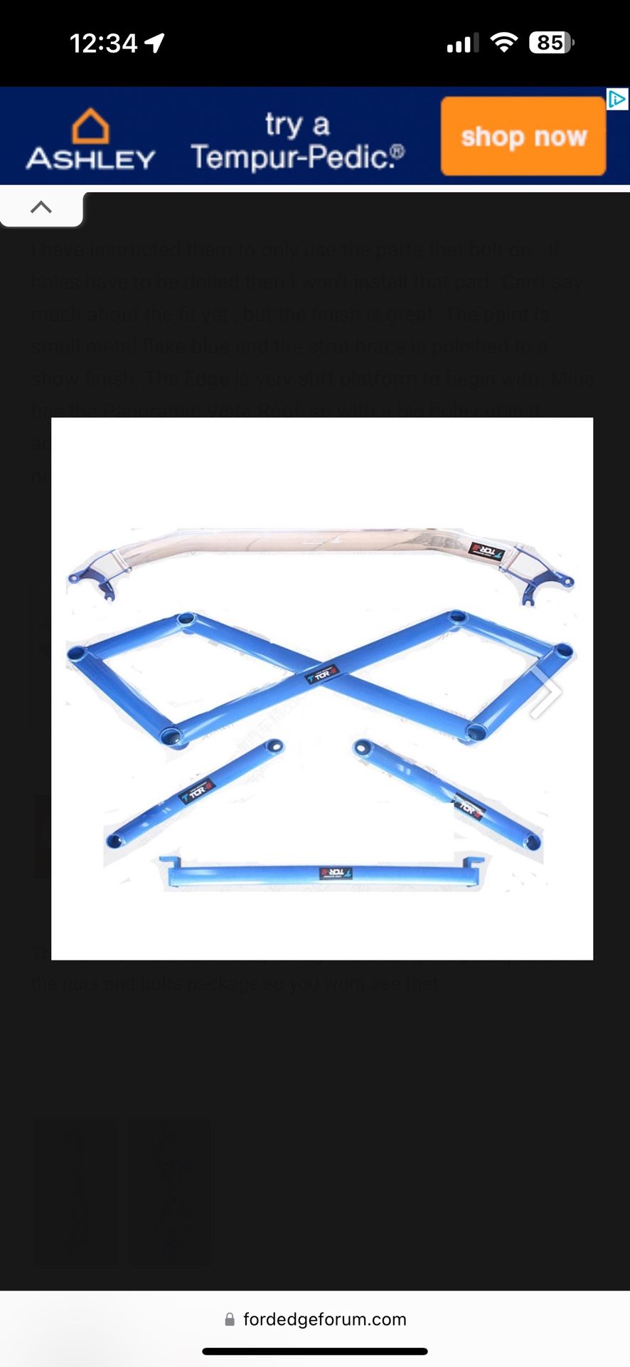 2014-21 Ford Edge Strut Brace And Subframe Brace Kit