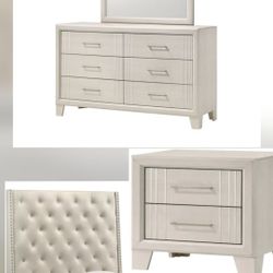 Brand new queen size bedframe, dresser, mirror and nightstand 💥 affordable terms available 