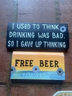 Hand-Painted Bar Signs - Fun and Unique Decor