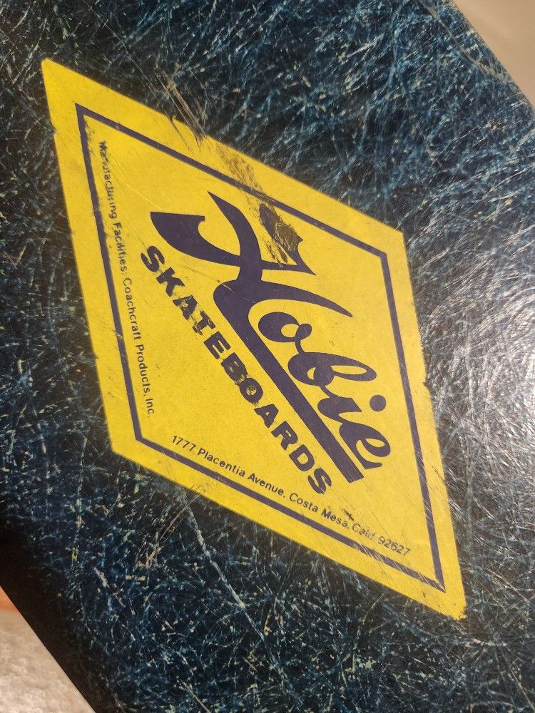 Hobbie Competition Skateboard Vintage Retro Cruiser Blue Deck