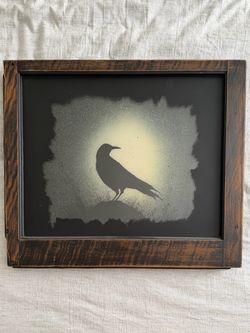 Framed Raven Artwork