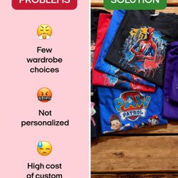 custom Designs DTF Sublimation T Shirt 