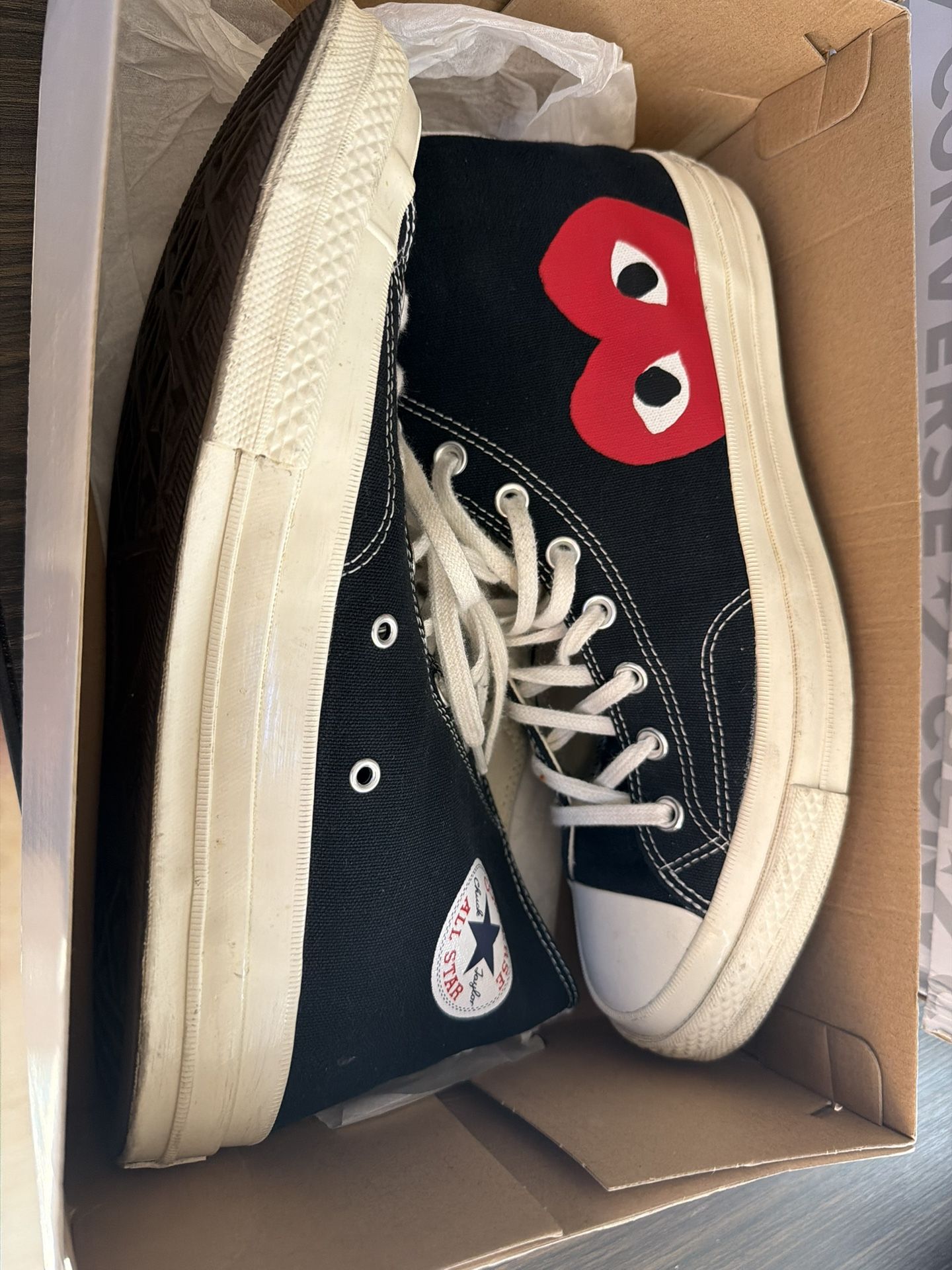 Converse  Comme Des Garcons Size 11men Black 