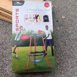 Crane 4 Player Disc Golf Outdoor Game Open BoxFamily Fun!
