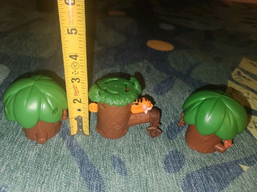 3 JUNGLE BOOK TREE Spinning Snake And Monkey KIPLING Monkeys KAA Figure DISNEY