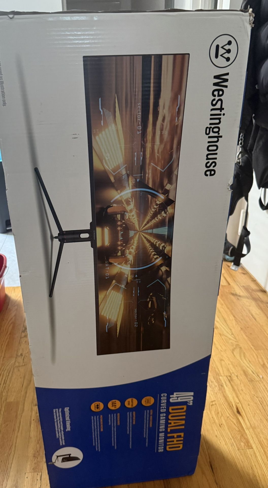 Westinghouse - 49" Curved UltraWide QHD GamingMonitor - Black