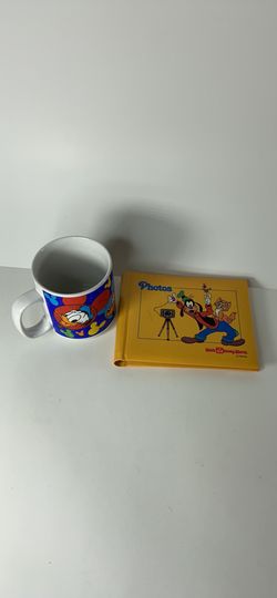 Disney mug and photo book