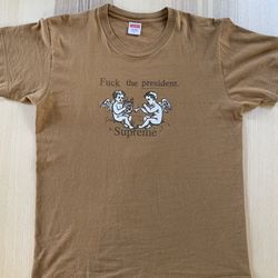 Supreme FTP Tee Size Large Mocha 