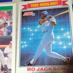 Baseball bundle of 5 BO Jackson/Score Classic Donruss Cash porch pickup Redmond