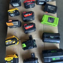 Wholesale of various tools and batteries ，The price is 5-25 dollars