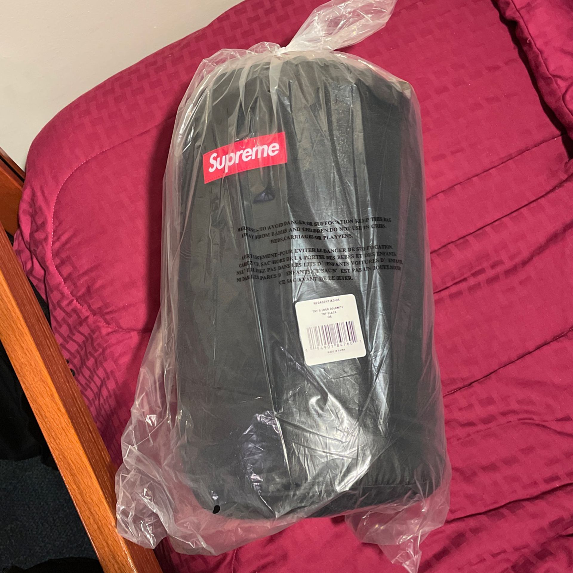 Supreme x North Face sleeping bag