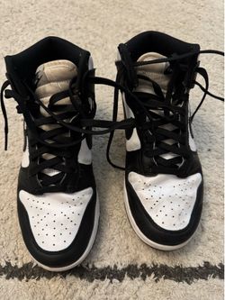 Nike Dunk High (Black/White) – Youth Size 6.5 – Lightly Worn