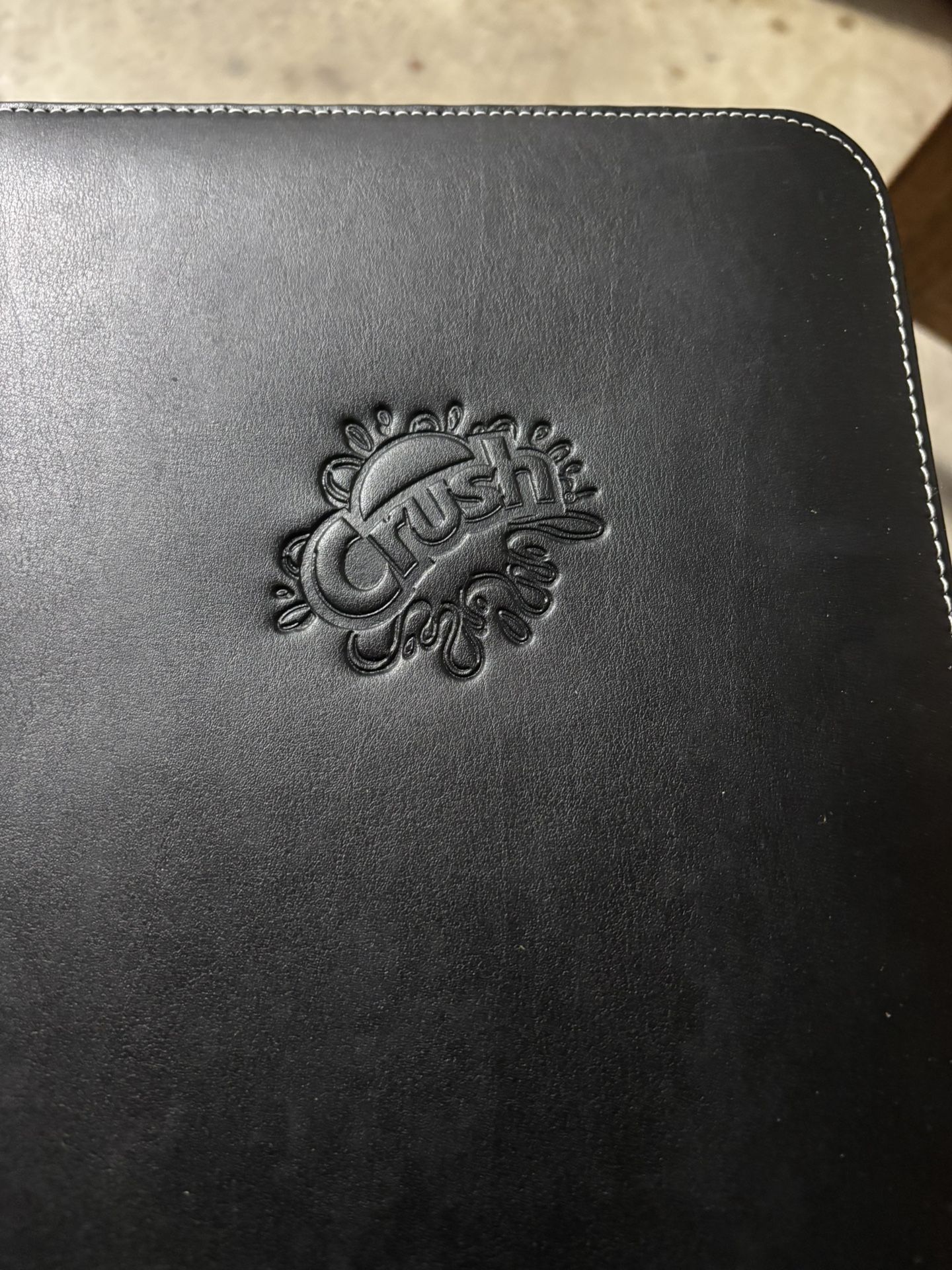 Orange Crush Embossed Business Portfolio