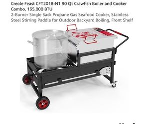 Creole Feast CFT2018-N1 90 Qt Crawfish Boiler and Cooker Combo