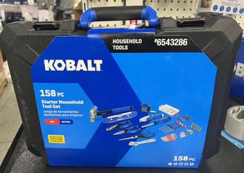 Kobalt 158 Piece Blue Household Tool Set with Folding Case
