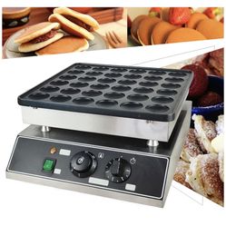 36 Holes Electric Mini Dutch Pancake Maker Baker Machine Nonstick Commercial New Poffertjes Mini Pancake Baker Electric Waffle Maker Muffin Machine Co