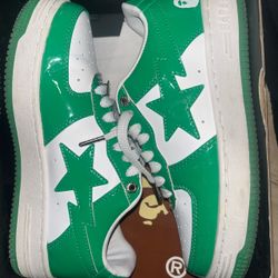 green and white bapes