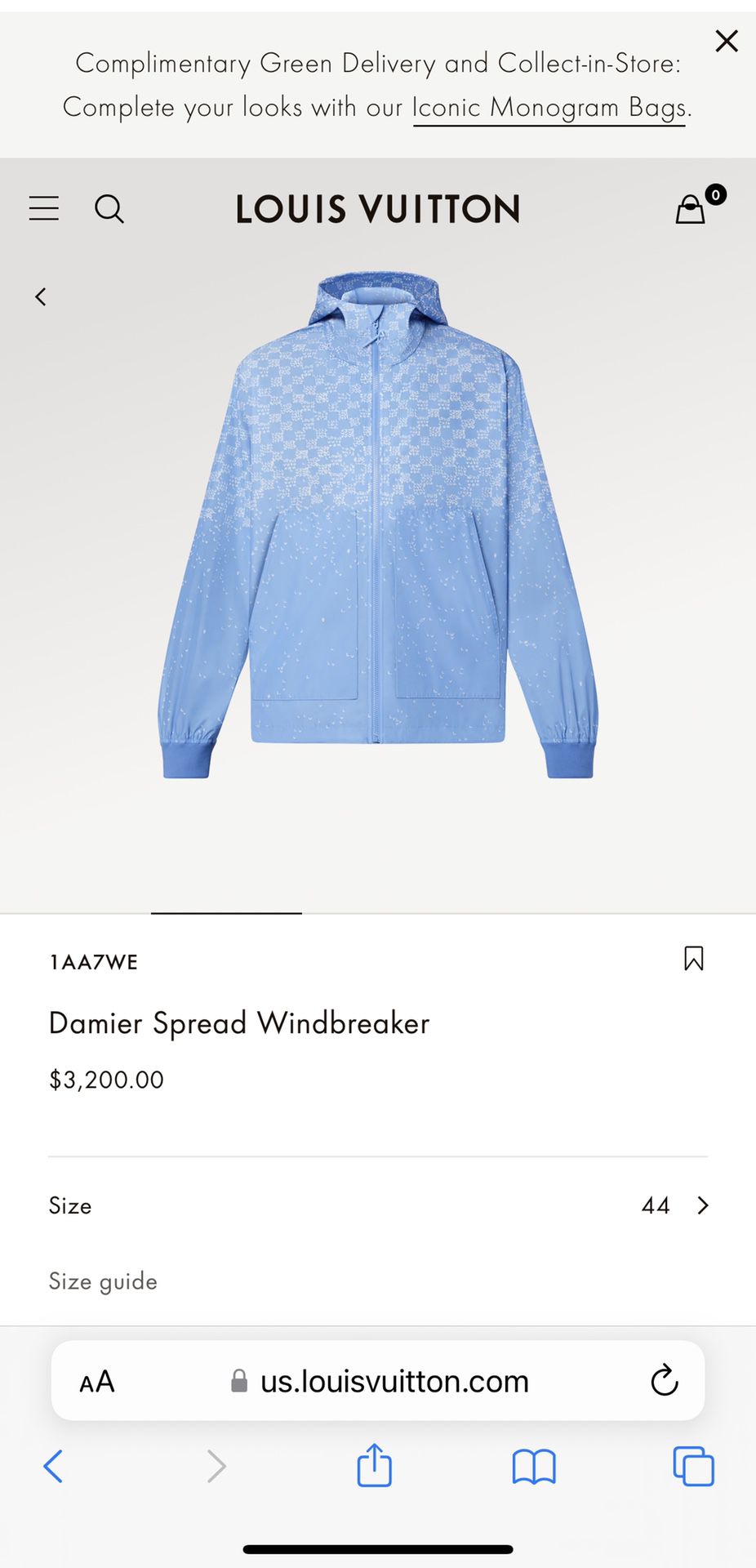 Louis Vuitton Damier Spread Windbreaker