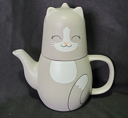 Super Cute Kitty Cat Teapot Set