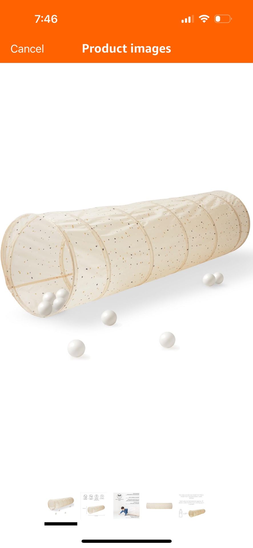 New - Toddler Play tunnel 