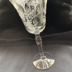 Vintage Tiffin Fuchsia Optic High Water Stem - 1(contact info removed)