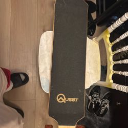 Quest Drop Down Long Board With Light Up Wheels Must Pick Up Only $60 Today Only 