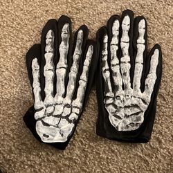 Halloween Skelton Gloves