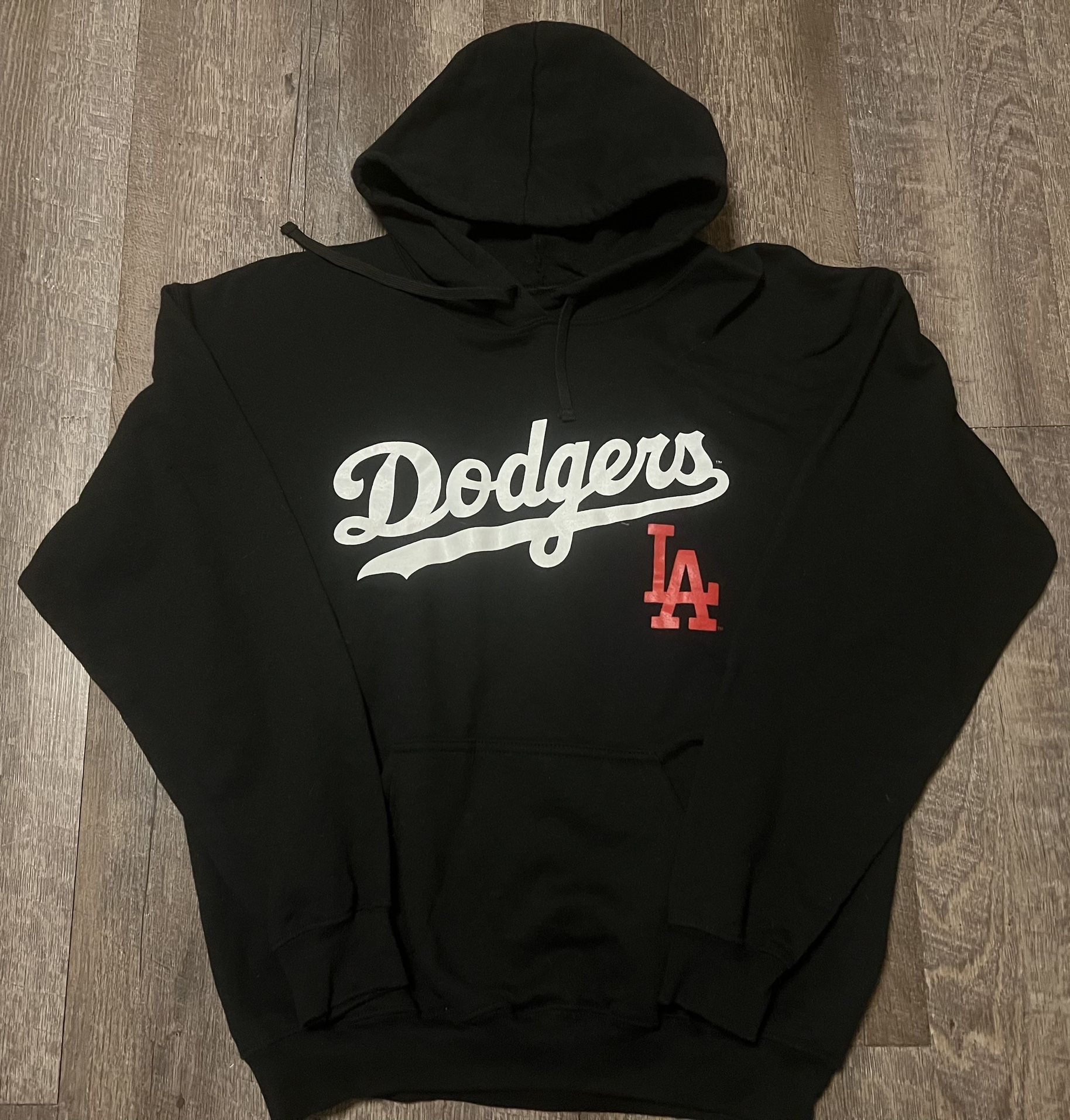 LA Dodgers Black Hoodie size Large