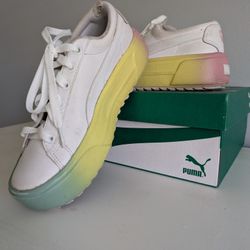 So cute! Puma Multi Colored Platform Size 7 
