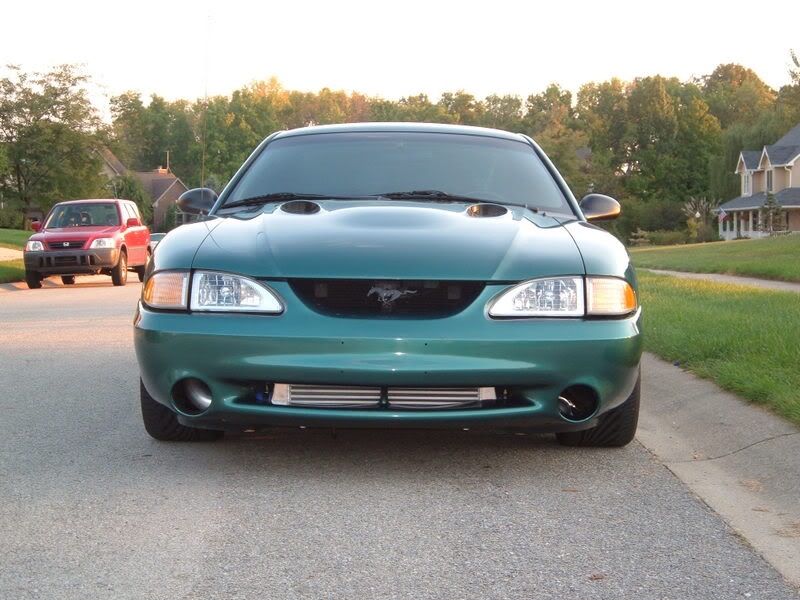 97 mustang Cobra HOOD pacific green sn95 FOR SALE