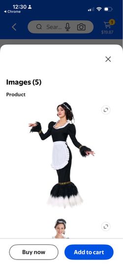Black Maid Halloween Costume Dress