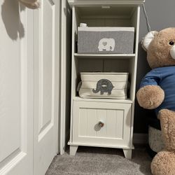 3 Cube Tall Storage Organizer (White) Kids