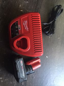 Milwaukee M12 battery and charger