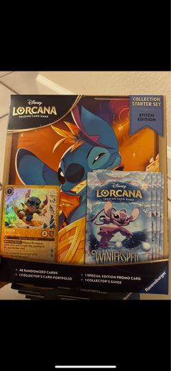 DISNEY LORCANA WINTERSPELL COLLECTION SET STITCH EDITION