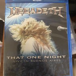 Megadeth “That One Night” on Blue ray 