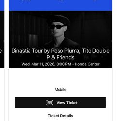 Dinastia Tour by Peso Pluma, Tito Double P & Friends