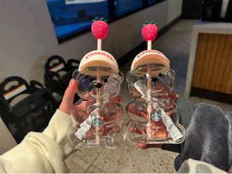 Pink Starbucks Bear Cup