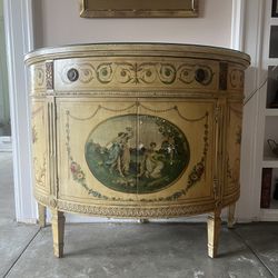 French Neoclassical Demilune Chest