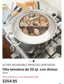 Princess House 20 Qt Olla Tamalera