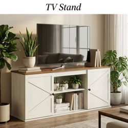 TV stand farmhouse style (Nuevo en Su caja)