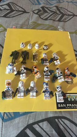Assorted Lego Star Wars minifigs shoot offer
