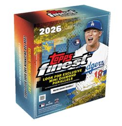 New 2026 Topps Finest Baseball MLB Factory Sealed Mega Box